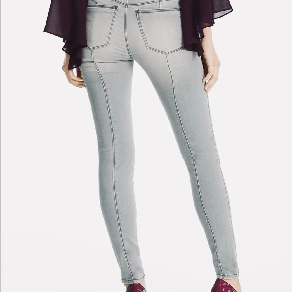 White House Black Market Gray Women Jeans - Picture 3 of 16